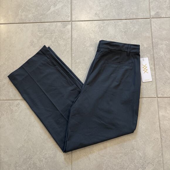 Rhone High Rise Pleated Commuter Pants Women’s Size 14 Short Gray Stretch NWT - Picture 1 of 11